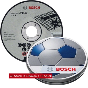 BOSCH Trennscheiben gerade Standard for Inox,125×1,6×22,23 mm 30 Stück