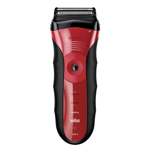 Braun Series 3 340r-4 Akku-Herrenrasierer (rot)