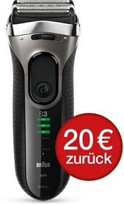 Braun Series 3 Elektrorasierer 3090cc System mit Reinigungsstation Edition 2015