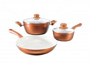 bratmaxx Ceramic Plus Koch-& Bratset 5-tlg. Farbe Kupfer