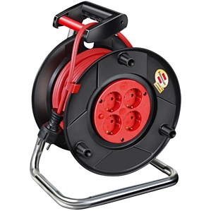 Brennenstuhl Kabeltrommel 25m H05VVF3G1.5 rot 4-fach-Stecker