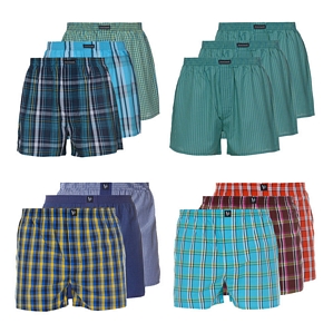bruno banani Herren 3er Pack Unterhosen Boxershorts aus Baumwolle