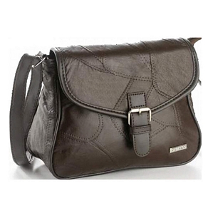 Carla Faustini Damen Handtasche Kalbsleder dunkelbraun