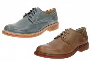 Fitters Footwear Cafe Moda Leder HALBSCHUH Schnürer
