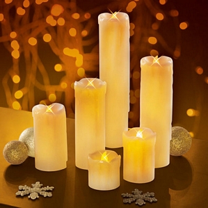 TV Unser Original candlemaxx LED Echtwachskerzen 6-teilig mit Flackereffekt