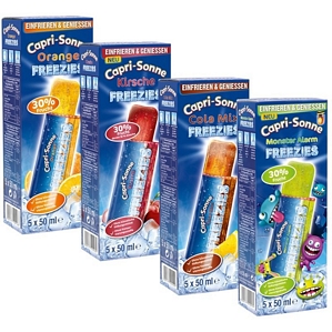 8x Capri Sonne FREEZIES 8er Pack (je 5x50ml)