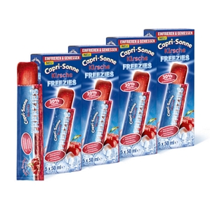Capri Sonne FREEZIES Eis Kirsche 4er Pack (je 5x 50ml)