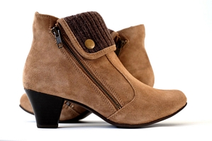 Bevaform Damen Stiefeletten aus echtem Wildleder