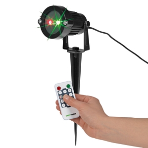 EASYmaxx Außenstrahler Garten Laserstrahler mit Fernbedienung