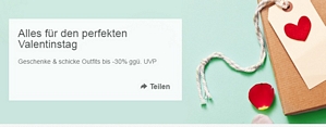 Ebay – Alles für den perfekten Valentinstag – Geschenke und schicke Outfits bis zu 30 Prozent reduziert