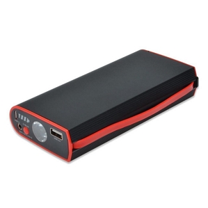 Ednet 31889 mobile Notfall Starthilfe PKW / Motorrad Power Bank 9000mAh schwarz