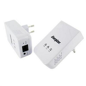 Energizer Mini Powerline Netzwerkadapter 500Mbps Homeplug AV 2er Set (LPLCE500EMND2)