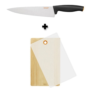 Fiskars Bundle – Functional Form Kochmesser 20cm + FF Schneidstation