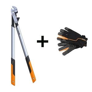 Fiskars Astscheren Amboss LX99-L mit original Fiskars Gartenarbeitshandschuh