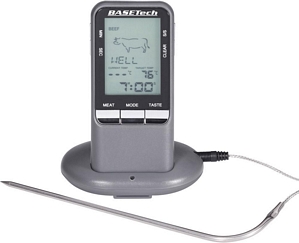 Funk-Grillthermometer Messbereich 0 bis 250 Grad einstellbare Garstufe