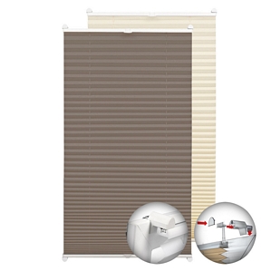 Gardinia Easyfix Plissee mit 2 Bedienschienen Breite 50-100cmx130cm Sonnenschutz