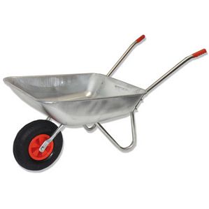 Gartenschubkarre vollverzinkt ca. 62 Liter Baukarre Gartenkarre Schiebkarre