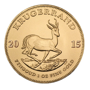 1 Unze Goldmünze Krügerrand Jahrgang 2015 zu SPOT (reiner Goldpreis)