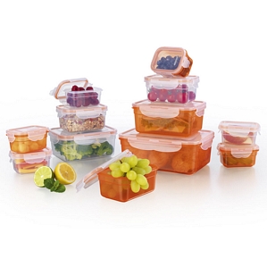 GOURMETmaxx Frischhaltedosen Klick it 24tlg Orange Aufbewahrung