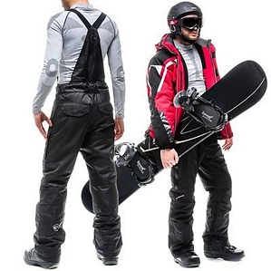 Skihose für Herren Snowboardhose mit Hosenträgern