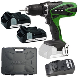 Hitachi DS18DSFL Profi Akku-Bohrschrauber + 2 Akkus + Ladegerät + Koffer