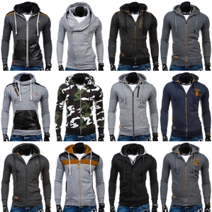 Herrenshirt Kapuzenpullover Pulli Sweatjacke Motiv Sweatshirt Mix 1A1 (Hot Red, CRWS DNM, TC Star)