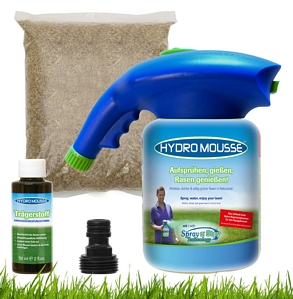 Hydro Mousse Sprührasen Rasensamen Grassamen Rasensaat