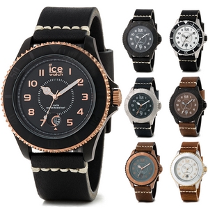 Ice Watch Quarzuhr Herren Armbanduhr Ice-Heritage Big Lederarmband