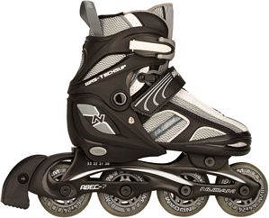NIJDAM Fitness ALU Inliner 30-33, 34-37 verstellbar Inline Skates Rollschuhe ABEC7