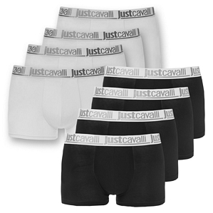 Just Cavalli Boxershorts weiß / schwarz (4er-Pack)