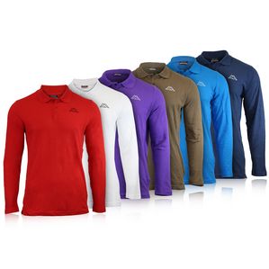 Kappa Eagle Herren Langarm Poloshirt in verschiedenen Farben