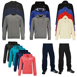Kappa Damen und Herren Fleecejacke, Sweatjacke, Hoody oder Pant
