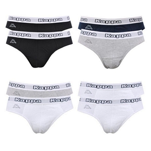 Kappa Herren Slip 2er Pack Weiß Blau