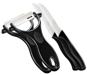 2 Keramik Messer + 2-Schäler von Rosenstein & Söhne