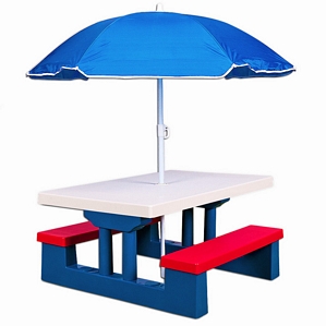 Kinder Sitzgruppe Sonnenschirm Garten Kindertisch Tisch Bank Stuhl Sitzgarnitur