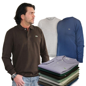 Lacoste Herren Langarm Poloshirt Pullover
