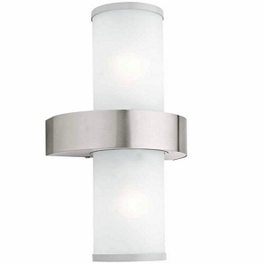 EGLO 75205 LED 14W Außen Haus Wand Lampe Edelstahl Glas Leuchte IP44 Garten Veranda Licht