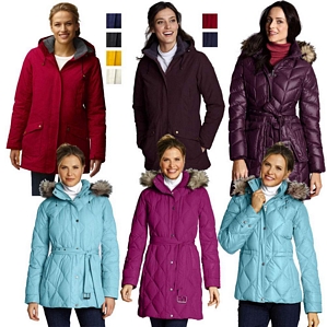 LANDS‘ END Damen Daunen Jacken Parkas und Mäntel in verschiedenen Farben