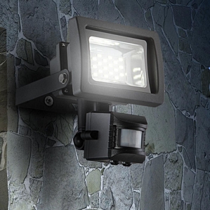 Globo 10W LED Außen Garten Bau Weg Haus Wand Strahler Lampe Leuchte Bewegungsmelder
