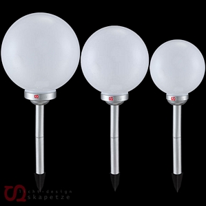 LED Garten Solarkugeln / Solarlampen Gartenkugel-Sets Kugellampe Solarleuchte
