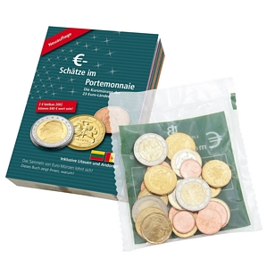Litauen offizielles Euro-Starterkit 2015 + Eurokatalog