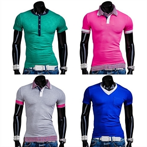 BOLF Herren T-Shirt Poloshirt 3 verschiedene Modelle
