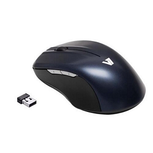V7 Wireless Full-Size Blue Trace Mouse USB