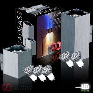 s`luce MADRAS Effekt LED Wandlampe Wandleuchte