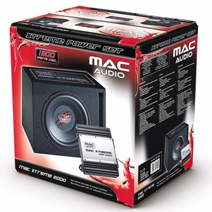 MAC-AUDIO Mac Xtreme 2000 Bassreflex-Subwoofer+Verstärker 800 Watt schwarz
