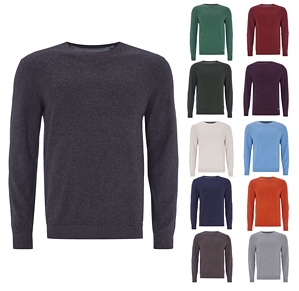 Mc Neal Herren Pullover Rob Rundhals Baumwoll-Kaschmir-Mix