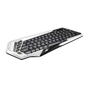Mad Catz S.T.R.I.K.E.M Bluetooth Tastatur für Android, Mac/PC, iOS, Fire TV Weiß / Schwarz