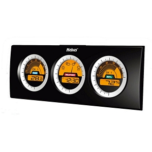 Mebus Wetterstation mit Barometer-Wetterprognose