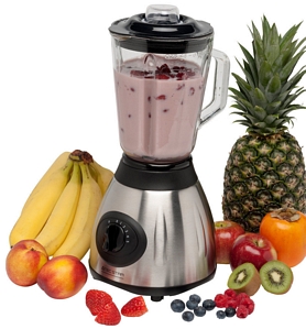 Medion MD 16077 Edelstahl Standmixer 500 Watt 1,5 Liter Eis-Crush-Funktion