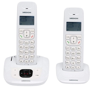 Medion LIFE E63822 MD 84832 DECT Telefon mit 2 Mobilteilen